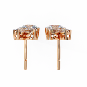 Pendientes Únicos de Oro de 18K con Diamante Cultivado en Laboratorio, Pendientes de Diamantes Premium - Product Image 2