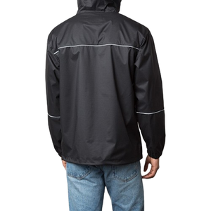 Veste imperméable pour homme sur mesure, fermeture éclair, couleur assortie, coupe-vent en nylon, vêtements de sport, broderie en nylon pour homme - Product Image 3