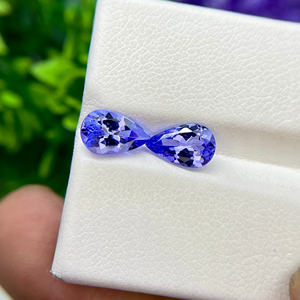 พลอย tanzanite ธรรมชาติคู่รูปลูกแพร์ Loupe สะอาดสำหรับทำเครื่องประดับ - Product Image 5