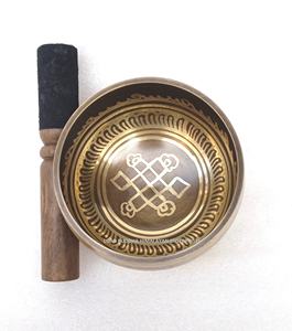 Bols chantants en laiton de haute qualité fabriqués au Népal Artisanat en métal fabriqué à la machine pour la méditation de yoga et le style Feng Shui - Product Image 2