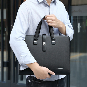 Durable aluminum alloy <b>briefcase</b> custom leather laptop bag <b>for</b> men and <b>women</b> stylish storage case business office bag wholesale - Product Image 3