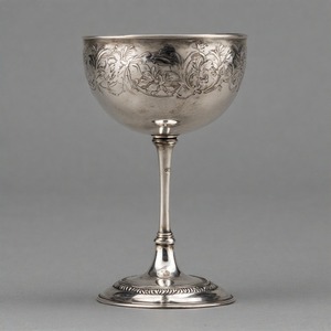PureVineCup Divine Grace Calice à vin en métal orné Gobelet à finition antique traditionnelle pour les rituels religieux et les autels d'église - Product Image 1