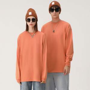 T-shirt à manches longues oversize pour homme, 260 g/m², poids lourd, chemises en coton uni pour femme, t-shirt personnalisé pour homme - Product Image 3