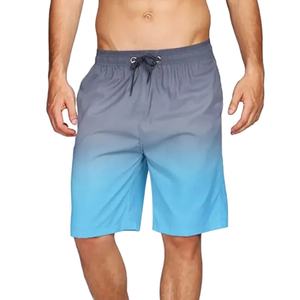 Shorts de bain à motif dégradé tendance pour hommes Shorts de plage imprimés en 3D colorés Mode estivale Vacances Shorts de surf - Product Image 1
