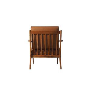 Fauteuil inclinable de luxe Rulasea en bois massif, finition couleur marron, idéal pour le salon - Product Image 3