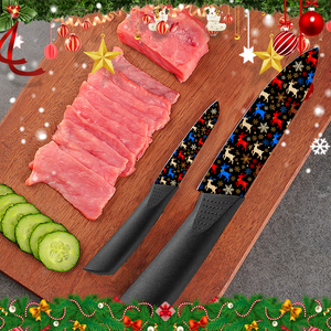 Cuchillo de Chef de Alta Calidad con Hoja de Cerámica con Estampado de Flores y Mango de Plástico para Cocina Diaria, Suministro de Fábrica, Alta Calidad - Product Image 3