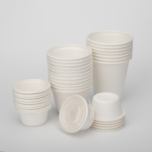 Vasos desechables de bagazo de caña de azúcar biodegradables de grado superior diseño moderno sin plástico para todos los tamaños eventos bodas bebidas - Product Image 2