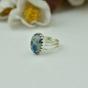 925 Sterling Silver Handmade Gemstone K2 Jasper Spinner Promise Ring 925 Timbre Anneau De Mariage Cadeau bijoux Meilleure Qualité Bijoux - Product Image 2