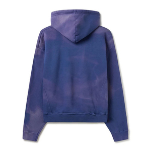 Custom Heavyweight 100% Cotton French Terry Embroidered Hoodie <b>Pullover</b> Sun Faded Acid Wash Streetwear Winter Acid Wash Hoodies - Product Image 2