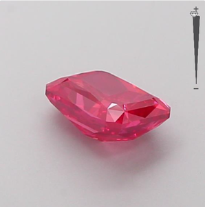 IGI certifié 1.46ct couleur rouge VVS/VS clarté diamants cultivés en laboratoire de coupe rectangulaire diamants de laboratoire en vrac - Product Image 3