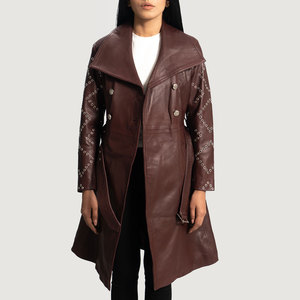 Abrigo de Cuero para Mujer de Invierno Estilo Urbano de Moda de Alta Calidad Transpirable Personalizable Último Diseño Hecho en Pakistán - Product Image 2