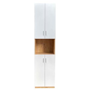 Two-Door Minimalist Metal File Cabinet 50x40x220cm Rubber Wood THS68045-for Office Workshop and Gym Use - Product Image 2