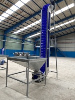 Élévateur à godets vertical automatique TTQ pour l'agro-industrie, capacité 1000 kg, 380V/220V, poids 500 kg, pour décortiqueuses