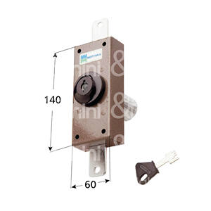 Desviador vertical con bomba de cilindro antidesgarro, apertura interna con llave. Cañas no incluidas. - Product Image 1