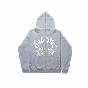 High Quality New Style Distressed Full Face Zipper Hoodies Top Manufacture Puff Printing Full Face <b>Balaclava</b> Zipper Hoodie - Product Image 5