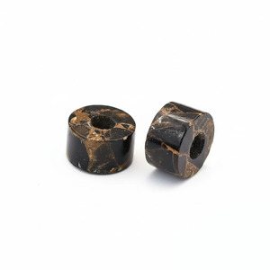 High Quality Natural <b>Black</b> Copper Quartz Smooth Rondelle 14x8mm 5mm Hole High Polish Gemstone Beads Jewelry Wholesale Making - Product Image 3