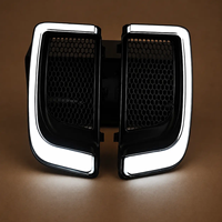 Feux de grille inférieurs LED ABS fumés, blancs DRL, clignotants ambre pour Harley Ultra Limited Road Glide Tri Glide 2014 à 2025