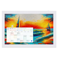 En stock entrepôt US INSOVISION Cadre en bois 15,6 pouces 1920x1080 Cadre photo numérique Wi-Fi MP3 Vidéo Calendrier mural Vente en gros