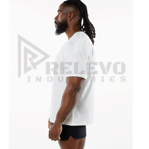 Nueva Camiseta Personalizada de Alta Calidad, Estilo Urbano, Mezcla de Algodón/Poliéster, 190 g/m², Corte Ajustado, Blanca, para Hombre, Precio Bajo - Product Image 4