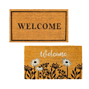 Eco-Friendly Handmade Coconut <b>Coir</b> WELCOME <b>MATS</b> RUGS with PVC Vietnam Craft for Home Decor, Anti-Dust, Indoor Use - Product Image 1