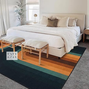 Alfombra de lana con mechones a mano de estilo portugués de lujo azul marino alfombra de puerta inspirada en Anime de alta calidad para el suelo del comedor del Hogar Moderno - Product Image 4