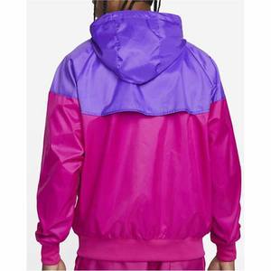 เสื้อแจ็คเก็ตกันลมผู้ชาย กันน้ำ ระบายอากาศ แห้งเร็ว มีฮู้ด ดีไซน์แบบลำลอง ตกแต่งด้วยผ้าแบบแพทช์เวิร์ค ผลิตจากโพลีเอสเตอร์ ปรับแต่งด้านหน้าได้ - Product Image 3