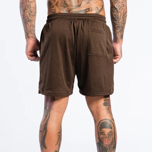 2023 vente en gros été taille élastique Logo personnalisé hommes shorts de gym course Nylon Polyester maille Shorts de plage pour hommes - Product Image 2