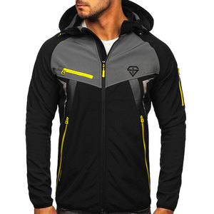 Men's Winter Softshell <b>Jacket</b> Outdoor Use <b>Waterproof</b> Windproof Breathable Stand Collar <b>Thin</b> Thickness Custom Logo Option High - Product Image 3