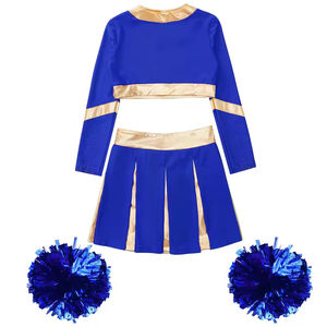 Uniforme de porristas sin mangas personalizado conjunto en línea traje de LICRA con diseño impreso para líder de porristas - Product Image 2