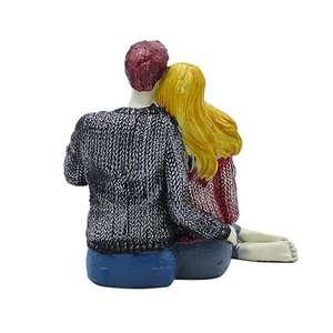 Statue d'art décorative pour salon, table ou étagère, figurine de couple moderne et romantique - Product Image 5