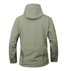 Chaqueta Softshell para Hombre Más Vendida, con Capucha, Recubierta, Ligera, Impermeable, Cortavientos, OEM Personalizado - Product Image 4