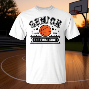 T-shirt promotionnel de basket-ball pour la soirée des seniors 2026 – Collection Équipe de basket-ball senior - Product Image 3
