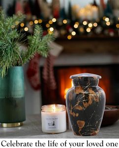 กระเบื้องโมเสคอลูมิเนียมสำหรับผู้ใหญ่ขนาดใหญ่ทำด้วยมือใส่เถ้ากระดูกแต่ละชิ้นใช้สำหรับงานศพที่ทำจากโลหะ - Product Image 4