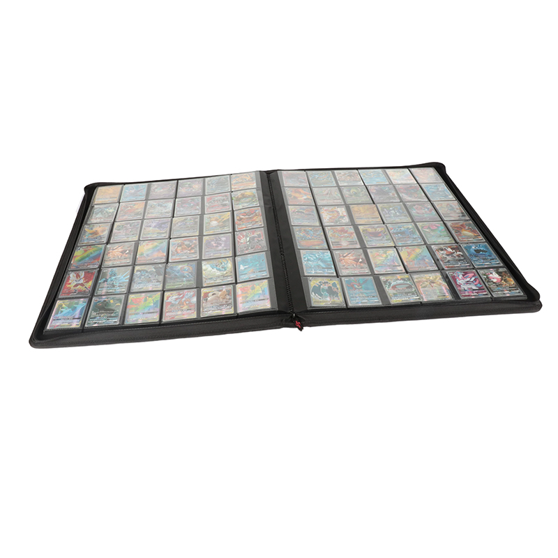 pokemon card binder side loader Homotte Trading Card Binder Compatible with Pokemon Cards, 9 Pockets C main image 0