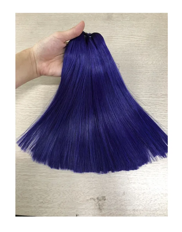 Remy Super Double Machine Weft Bone straight Purple 2 High Quality Hair From Vietnam Manufacture Good Price