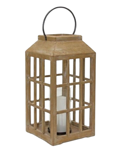 Hogar sala de estar madera Mango vela linterna decorativa Vintage Navidad decoración festiva boda decoración - Product Image 6