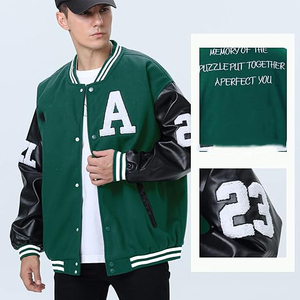 Veste universitaire en polaire personnalisée de haute qualité pour hommes Nouveau style Manteau d'hiver respirant avec col montant Le plus populaire au Pakistan - Product Image 6