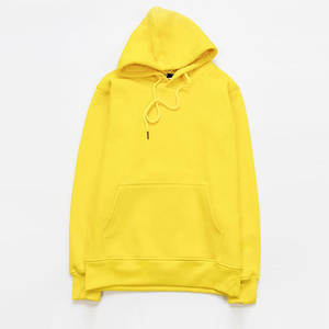 Sudadera con Capucha Personalizada para Hombre, Color Amarillo Claro, Felpa, Premium, Gruesa, Estilo Urbano, Venta al por Mayor de Fábrica, MOQ Bajo, Ropa al por Mayor - Product Image 2