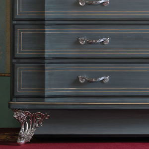 Cajonera de madera maciza de estilo clásico de Arica, armario de lujo de madera de caoba para sala de estar, mesitas de noche, aparador y buffet - Product Image 2