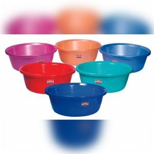 Bassin rond en plastique bleu ANAX, multi-capacité, ménage, 6-50 litres, forme ronde, qualité supérieure, emballage en boîte, durable - Product Image 2