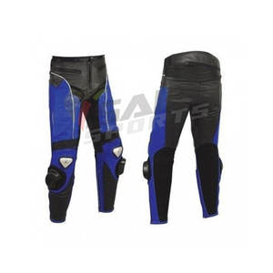 Personalizado de alta calidad impermeable transpirable PU Racing motocicleta pantalones de cuero para adultos impreso protectores de rodilla ropa deportiva - Product Image 1