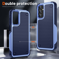 Étui de téléphone portable antichoc coloré avec support intégré, design robuste en TPU+PC anti-chute pour A16 5G A54 A53