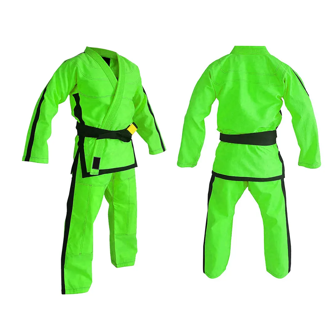 Green & Black Color Best Martial Arts Manufacturers Wholesale Karate Uniform OEM/ODM Service High Quality Karate Uniform
