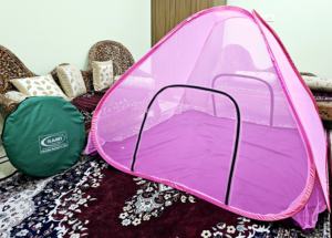 Mosquitero Plegable de Poliéster (Cama Doble King Size con Base de Tela Autoportante para Todas las Estaciones 7x7FT) - Product Image 6