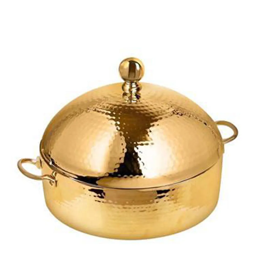 Gold Plated Custom Metal Casserole and Hotpot