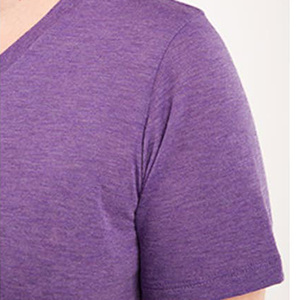 T-shirts unis vierges à col en V pour femmes personnalisées Tshirt pour femmes T-shirt doux en trois mélanges pour hommes Livraison DDP - Product Image 4