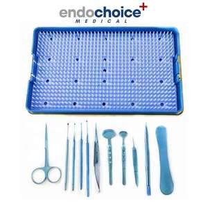 Juego de instrumentos de chalazión de aleación de titanio, 12 Uds., para cirugía oftálmica, Incluye caja de esterilización de acero inoxidable - Product Image 4