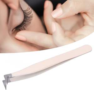 Imprimer Logo Nano Grip Microfibre Cils Pince À Épiler 45 60 75 90 Degrés Volume Lash Extension Fiber Tips Pincettes Ensemble - Product Image 3