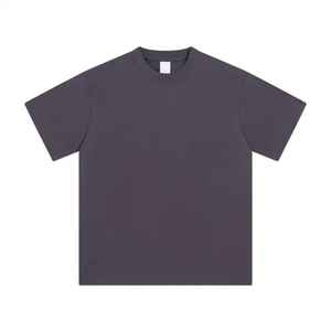 Camiseta de lujo de peso pesado de algodón 100% de alta calidad, camiseta Unisex con estampado personalizado de Logo Boxy Fit en blanco, camiseta de gran tamaño para hombre - Product Image 3