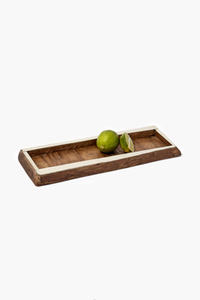 Luxury Wooden Food Serving Tray Set of 2 Different Sizes Bamboo Wood Dessert And <b>Chocolate</b> Serving Trays With Resin Handles - Product Image 4